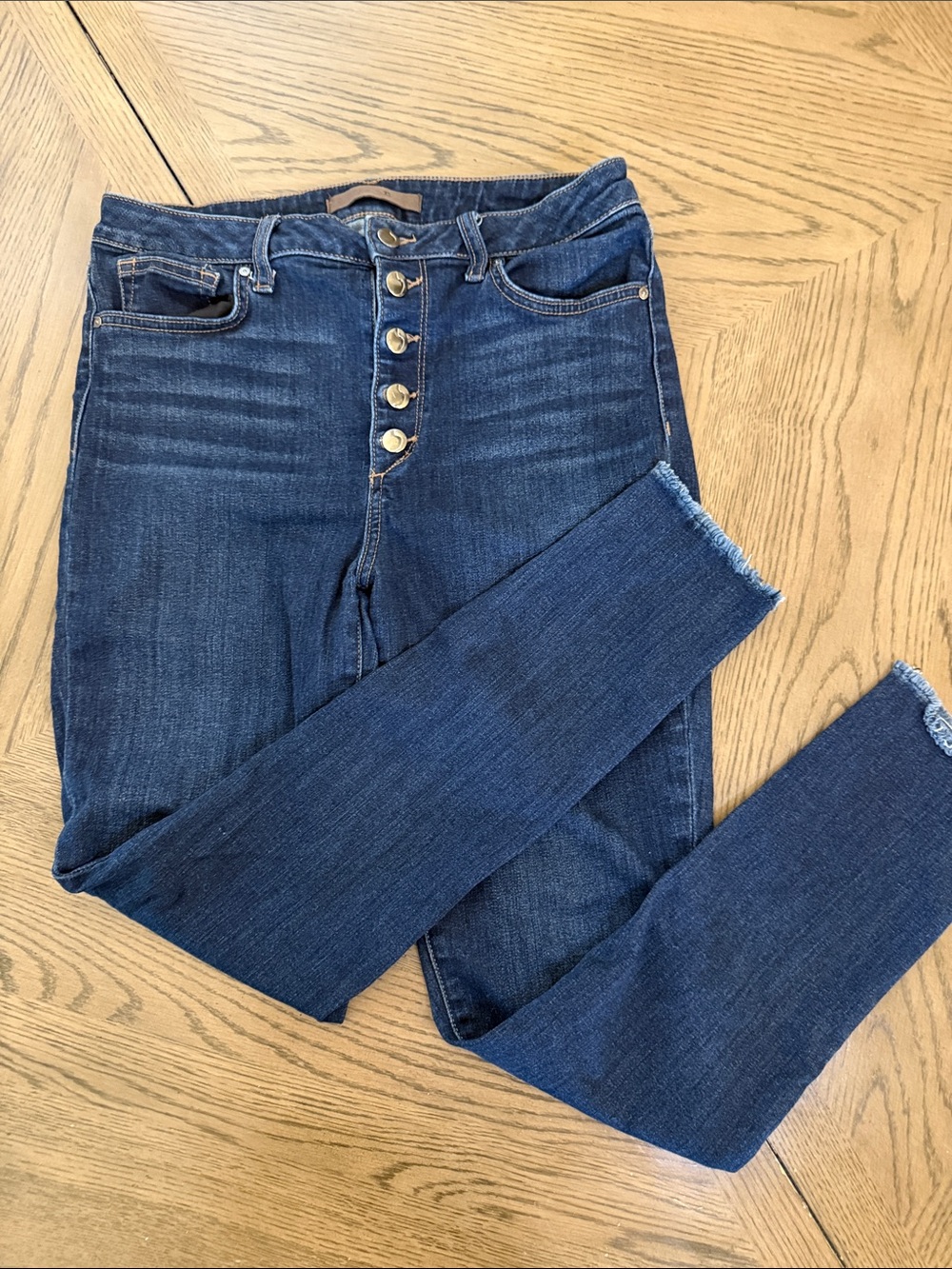 Joes Jeans High-Rise Dark Blue Women’s Button-Fly Jeans